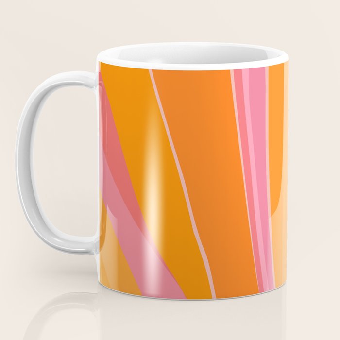 Sunshine Stripe Floral Coffee Mug Gallery Image 3