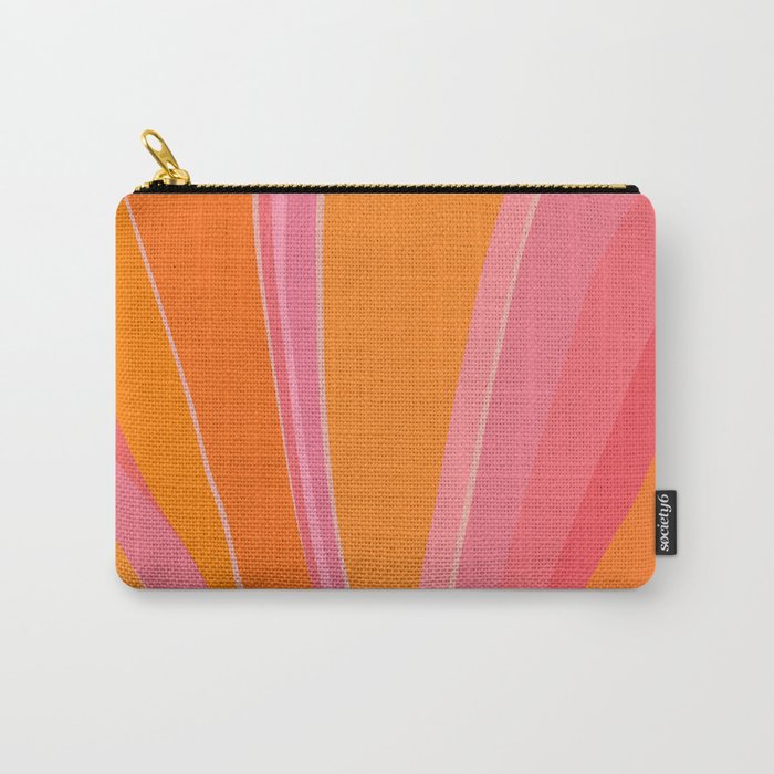 Sunshine Stripe Floral Carry All Pouch Gallery Image 1