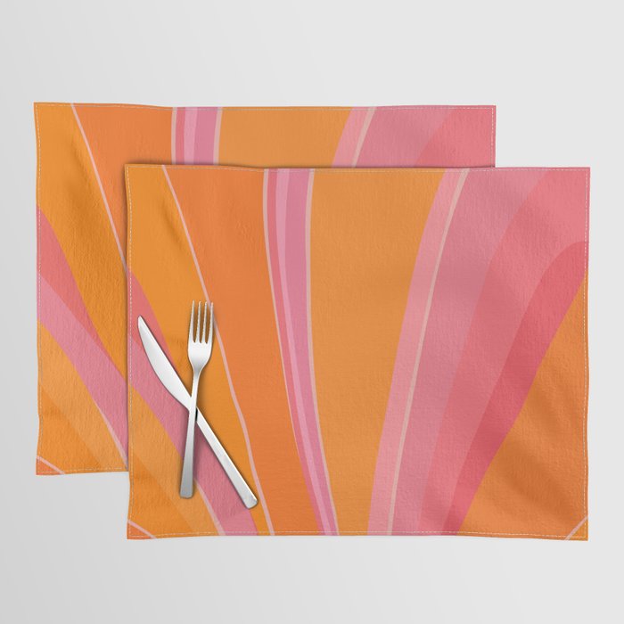 Sunshine Stripe Floral Placemat Gallery Image 1