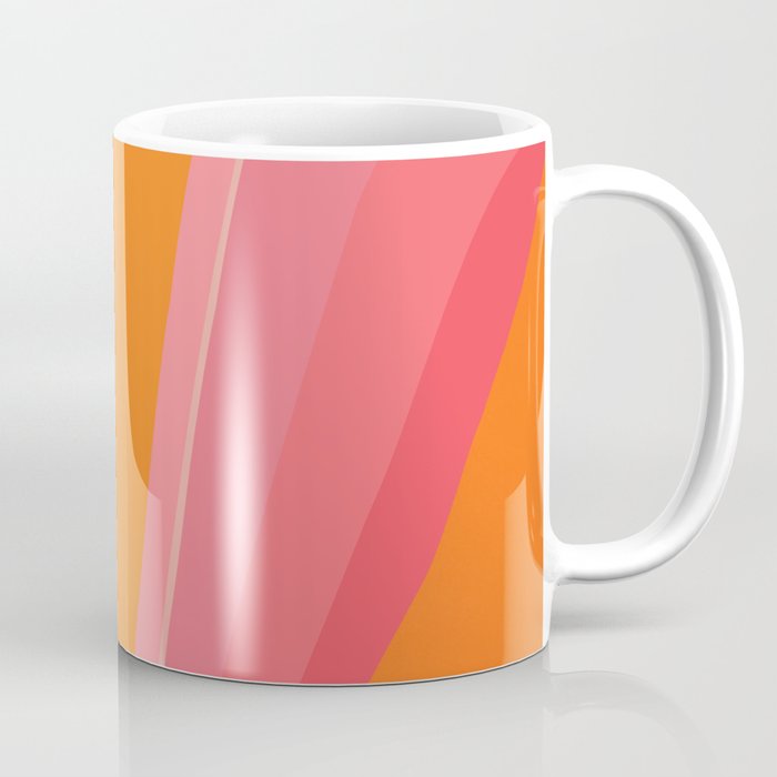 Sunshine Stripe Floral Coffee Mug Gallery Image 1