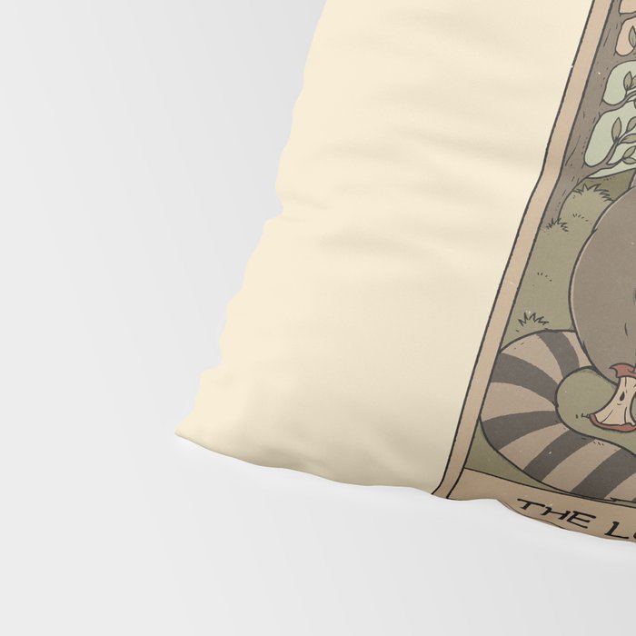 The Lovers - Raccoons Tarot Pillow Sham Gallery Image 4