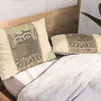 The Lovers - Raccoons Tarot Pillow Sham Gallery Image 2