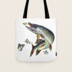 Musky Fishing Tote Bag Gallery Image 1