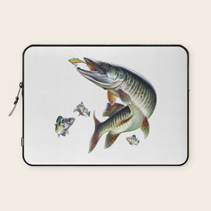 Musky Fishing Laptop Sleeve Gallery Image 1