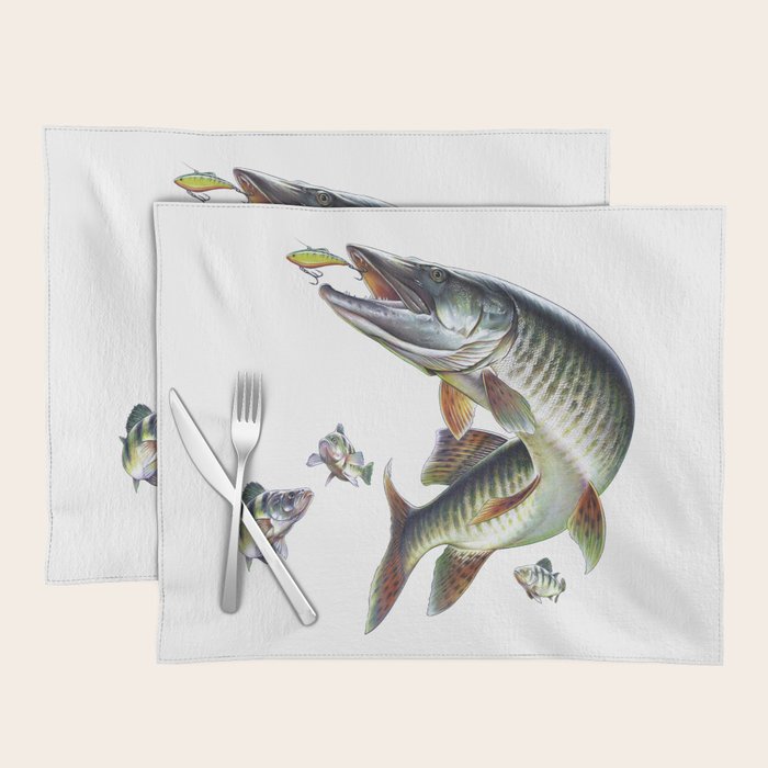 Musky Fishing Placemat Gallery Image 1