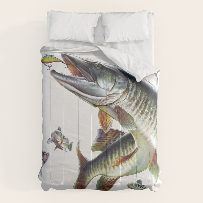 Musky Fishing Comforter Gallery Image 6