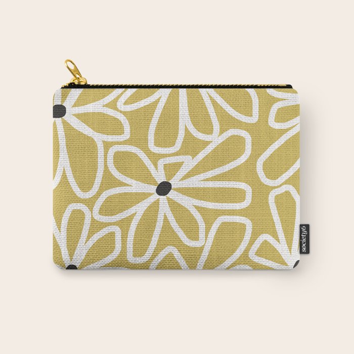 Daisy chain - yellow Carry All Pouch Gallery Image 1