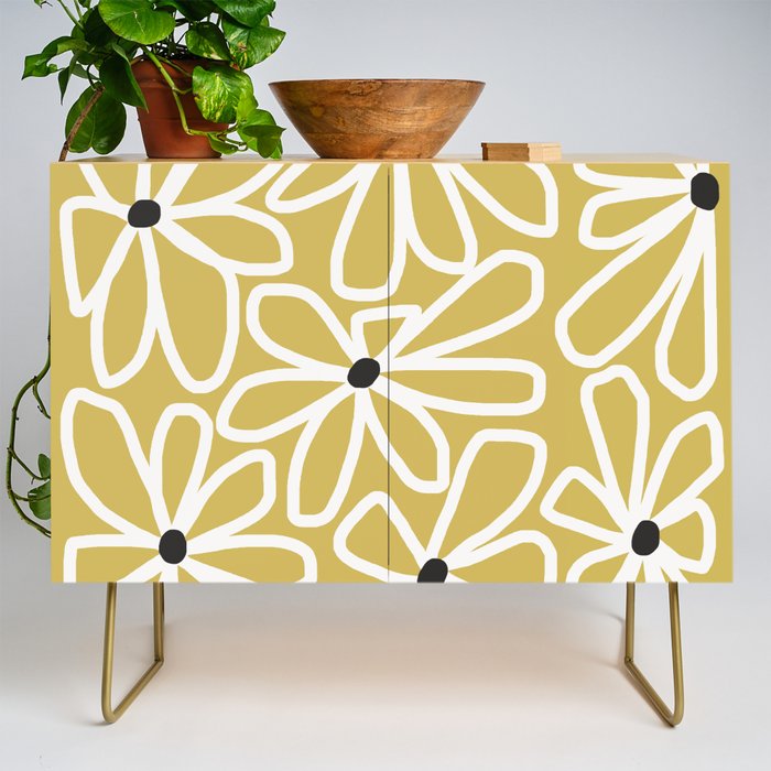 Daisy chain - yellow Credenza Gallery Image 1