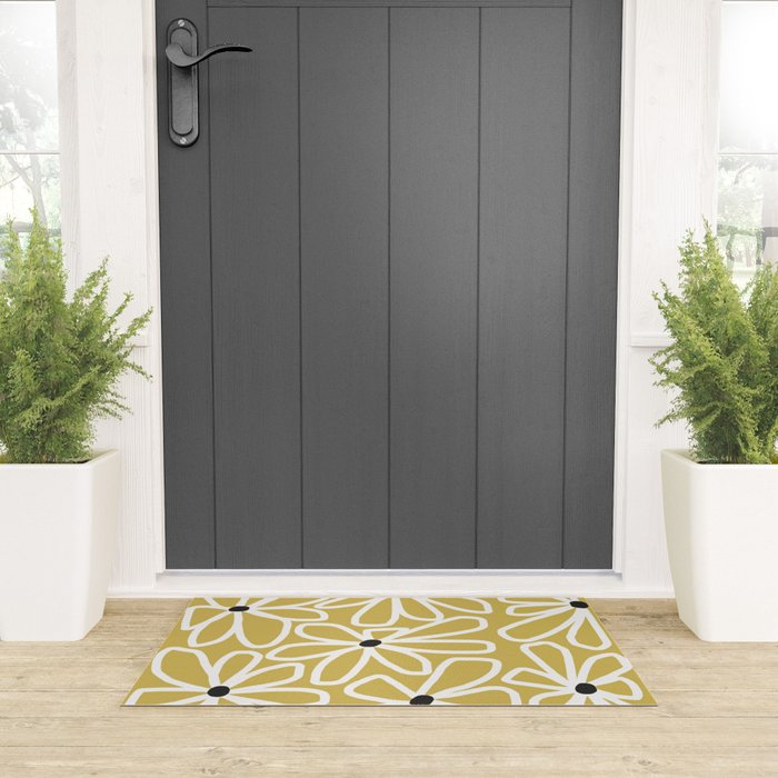 Daisy chain - yellow Welcome Mat Gallery Image 3