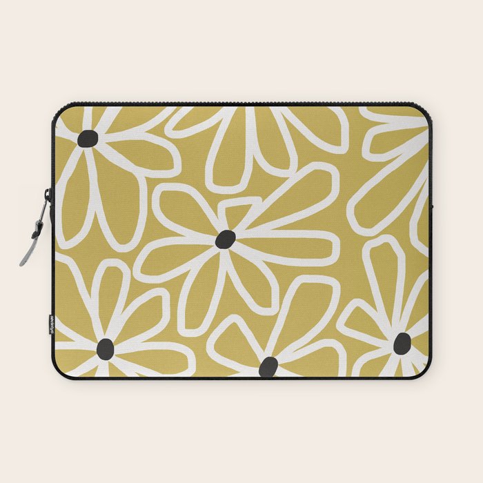 Daisy chain - yellow Laptop Sleeve Gallery Image 1