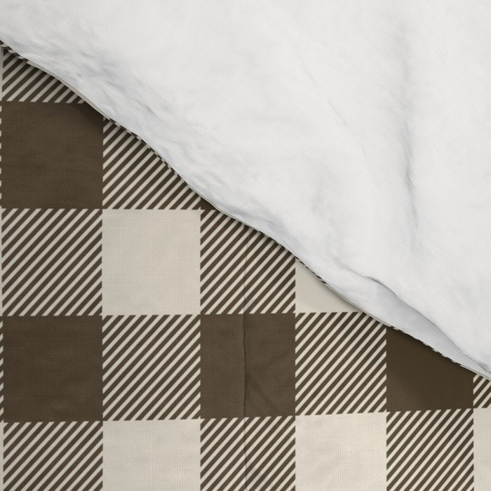 brown gingham Comforter Gallery Image 4