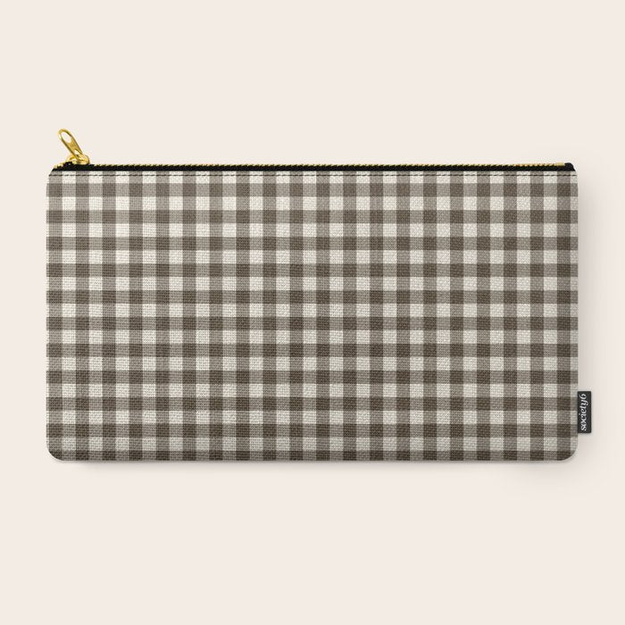 brown gingham Carry All Pouch Gallery Image 2