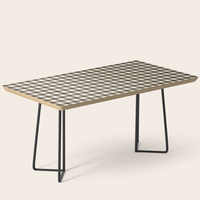 brown gingham Coffee Table Gallery Image 1