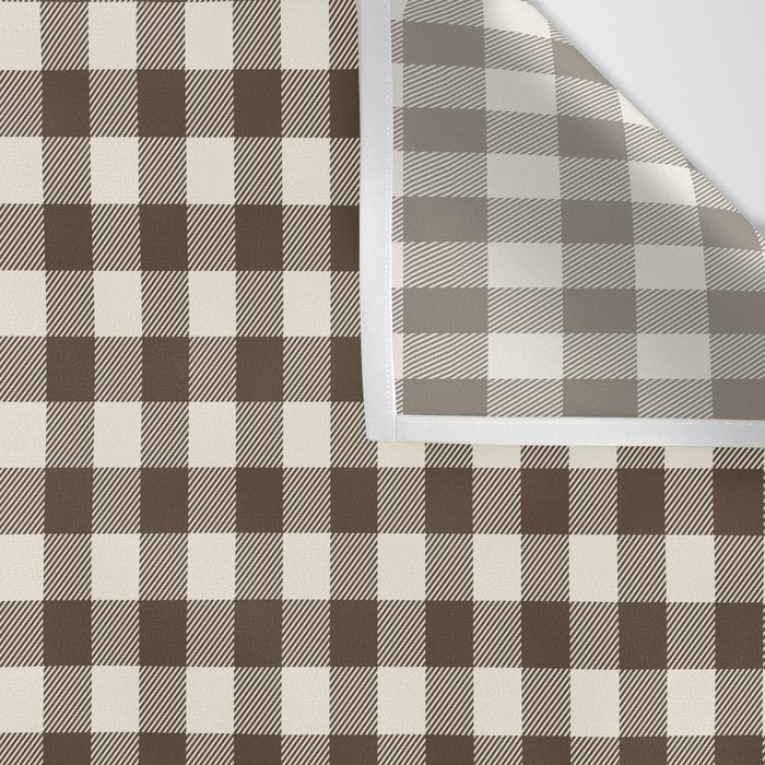 brown gingham Wall Tapestry Gallery Image 3