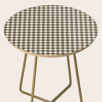 brown gingham Side Table Gallery Image 2