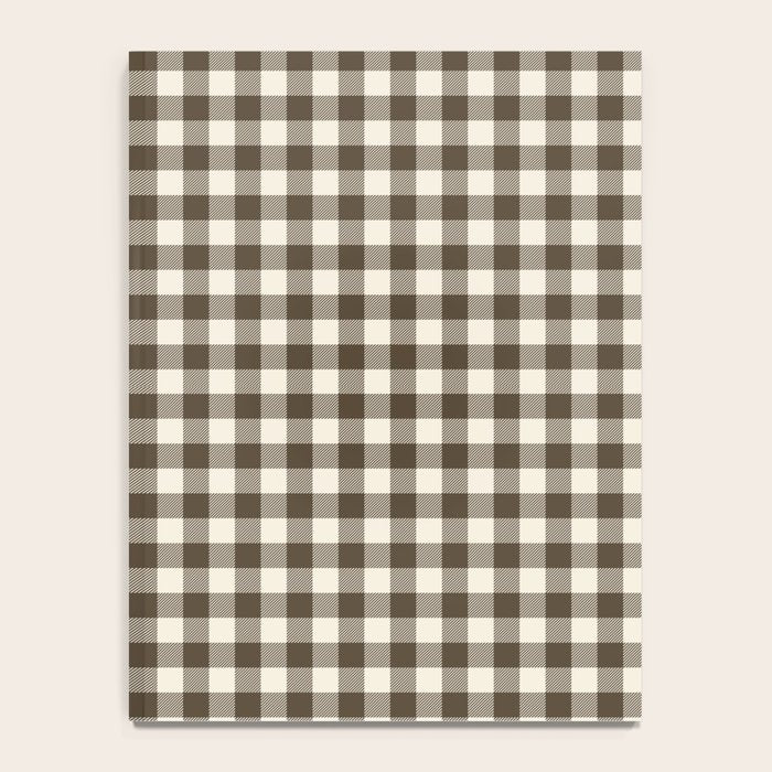 brown gingham Notebook Gallery Image 4