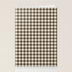 brown gingham Stationery Card Gallery Image 2