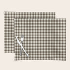 brown gingham Placemat Gallery Image 1