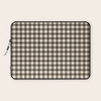 brown gingham Laptop Sleeve Gallery Image 1
