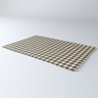 brown gingham Rug Gallery Image 3