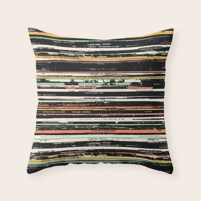Recordsss Throw Pillow Gallery Image 6