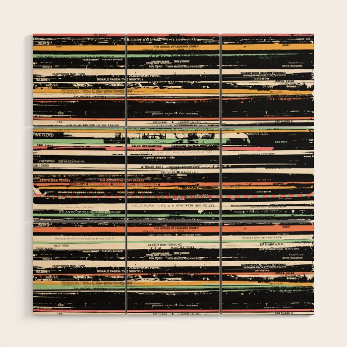 Recordsss Wood Wall Art Gallery Image 1