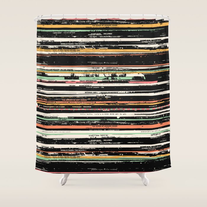 Recordsss Shower Curtain Gallery Image 1