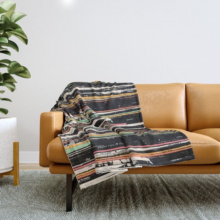 Recordsss Throw Blanket Gallery Image 1