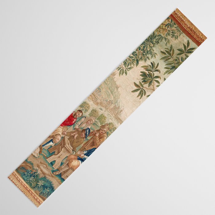 Verdure 18th Century French Tapestry Print Table Runner Gallery Image 3