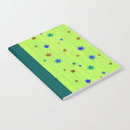 Celestial Star Twinkle in Galaxy Green Watercolor Notebook Gallery Image 2
