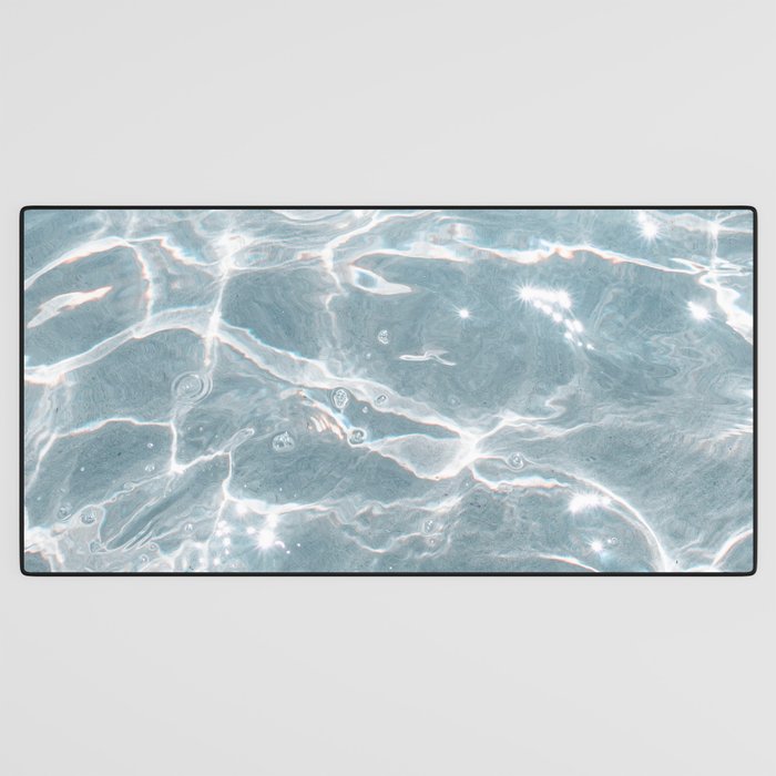 Crystal Clear Blue Water Photo Art Print | Crete Island Summer Holiday | Greece Travel Photography Desk Mat Gallery Image 3