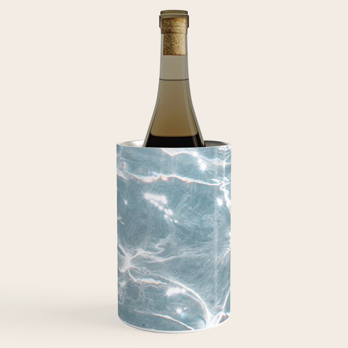 Crystal Clear Blue Water Photo Art Print | Crete Island Summer Holiday | Greece Travel Photography Wine Chiller Gallery Image 3