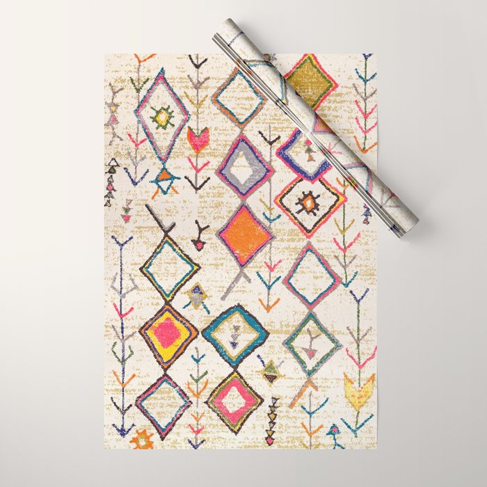 Traditional Vintage Moroccan Berber rug Wrapping Paper Gallery Image 1