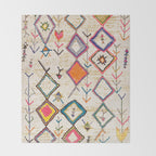 Traditional Vintage Moroccan Berber rug Throw Blanket Gallery Image 2