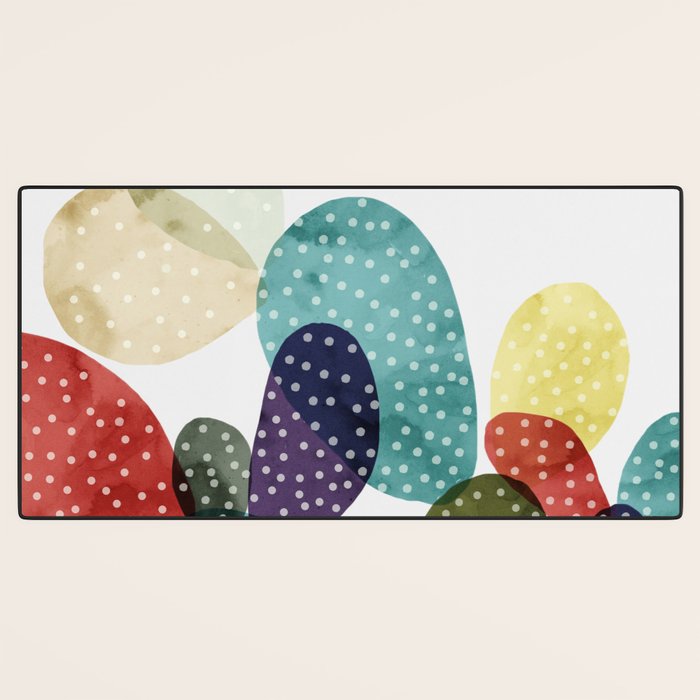 Cactus watercolor II Desk Mat Gallery Image 3