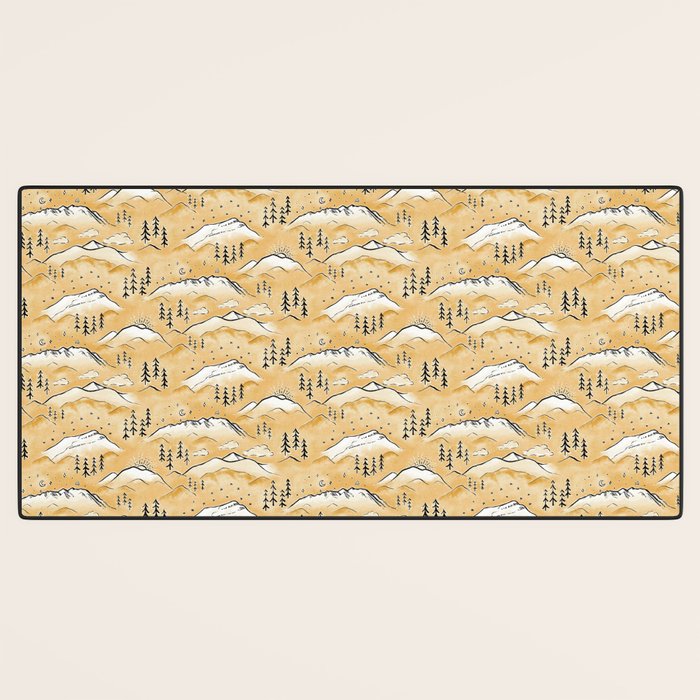 Monte Vista - marigold  Desk Mat Gallery Image 3