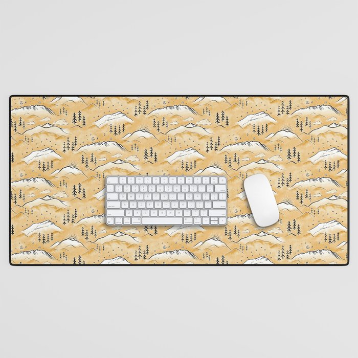 Monte Vista - marigold  Desk Mat Gallery Image 1