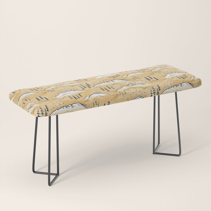 Monte Vista - marigold  Bench Gallery Image 1