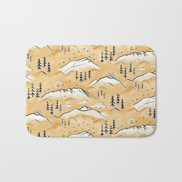 Monte Vista - marigold  Bath Mat Gallery Image 1