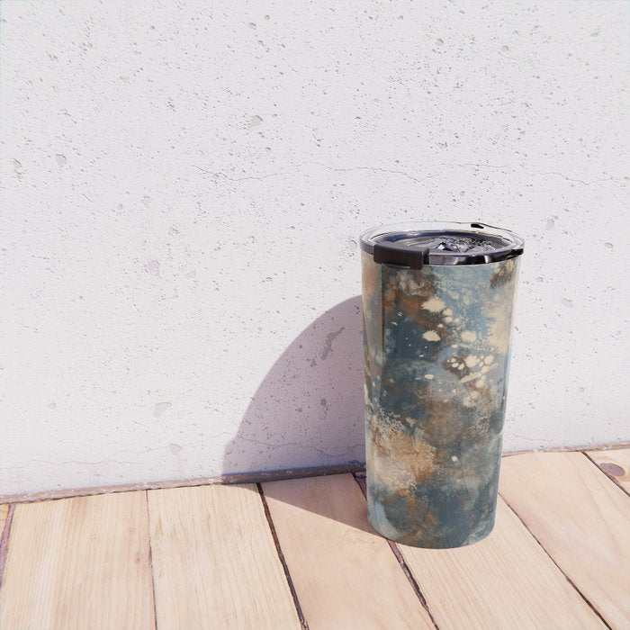 Earth watercolor splashes 2 Travel Mug Gallery Image 4
