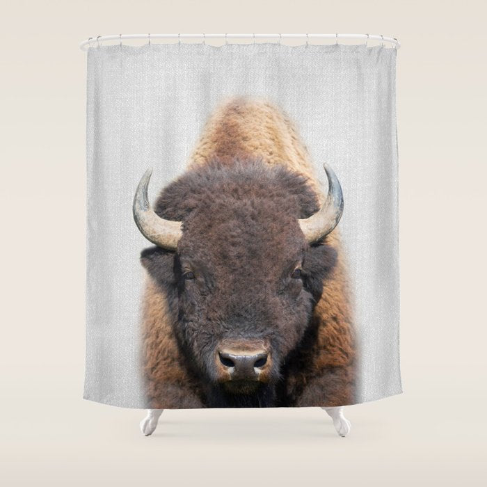 Buffalo - Colorful Shower Curtain Gallery Image 1