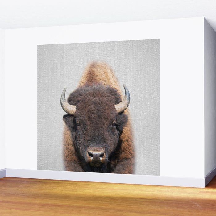 Buffalo - Colorful Wall Mural Gallery Image 2