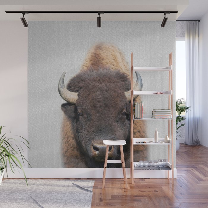 Buffalo - Colorful Wall Mural Gallery Image 1