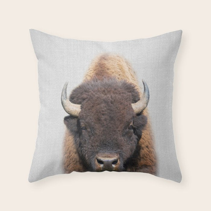 Buffalo - Colorful Throw Pillow Gallery Image 6