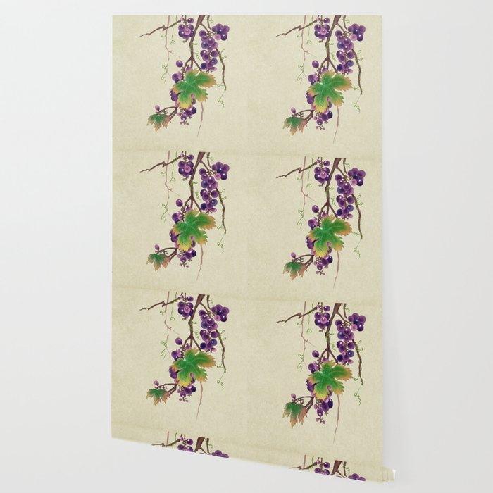 Minhwa : Grapevine Type (Korean traditional/folk art) Wallpaper Gallery Image 2