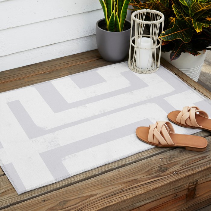 Snow Day Maze Outdoor Rug Gallery Image 2