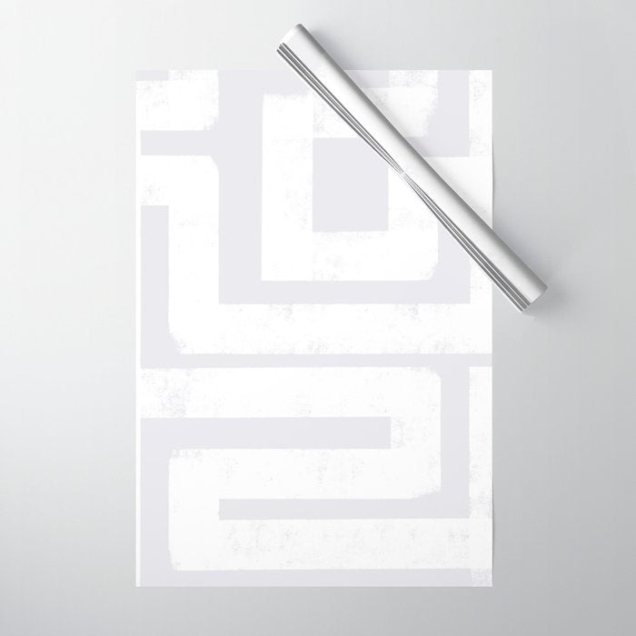 Snow Day Maze Wrapping Paper Gallery Image 1