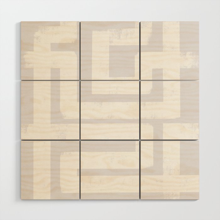 Snow Day Maze Wood Wall Art Gallery Image 1