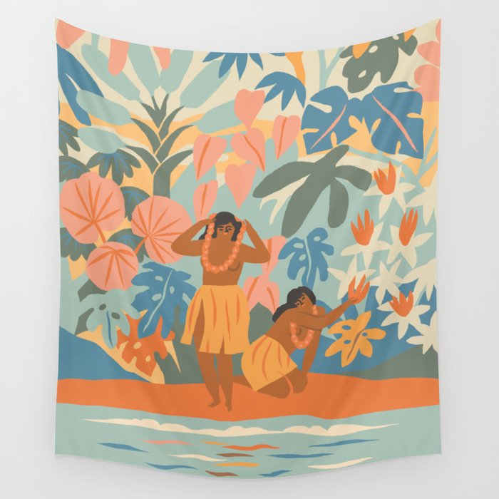 Hawaiian Lei Wall Tapestry Gallery Image 4