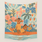 Hawaiian Lei Wall Tapestry Gallery Image 4